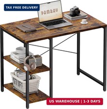 32 Inch Small Computer Desk with Shelves for Bedroom Small Spaces picture