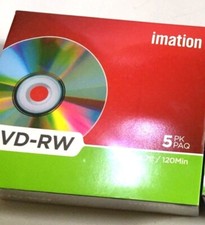 IMATION DVD - RW 5 PK, 4x/4.7GB/120min,  NEW & SEALED picture