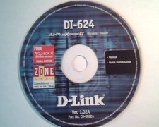 CD DI-624 AirPlus XtremeG D-LINK Ver 1.02A CD-DI624 Manual Install Guide router picture