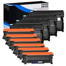 6x TN450 Toner & 4 x DR420 Drum Set for Brother HL-2280DW Intellifax 2840 2940 picture