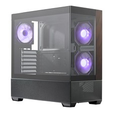 Cooler Master E690KHNNS00 Elite 690 ATX Case Black Wood Front picture