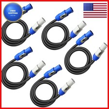 SYBECHATF 5Pack PowerCon 12AWG Extension Cable 3FT picture