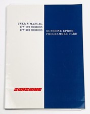Sunshine Eprom Programmer Card USER'S MANUAL ONLY for EW-700 & EW-900 Series picture