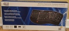 Adesso WKB-3500UB 2.4Ghz Wireless Desktop Ergonomic Trackball Keyboard Complete picture