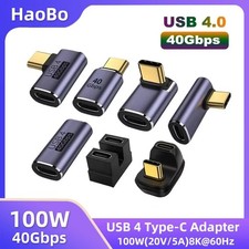 USB C 40Gbps 100W 8K 60Hz Right Angle USB4 Type C Adapter OTG picture