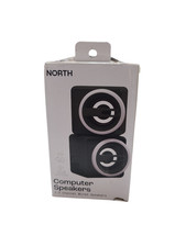 NORTH 2.0 Channel Wired Computer Speakers Inline Volume Controller 2.5W picture