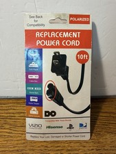 NEW Xtreme 10ft Polarized Power Cord Vizio Hisense TV DirecTV PS1 Sealed NIP picture