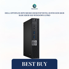Dell OptiPlex 3070 Micro Desktop Intel i3 8th Gen 16GB RAM 512GB SSD Windows 11 picture