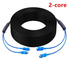 50M Outdoor Aerial/Buried Armored Fiber Optic Patch Cable SM Duplex SC UPC GYXTW picture