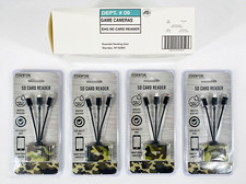 Lot of 4 - Essential Hunting Gear Compact SD Camo Card Readers - NIB picture