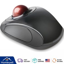 Black Wireless Trackball Mouse with 2.4GHz USB Receiver - Stylish & Functional picture