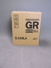 Genuine Riso Brand S-549LA Master Roll, Risograph GR Duplicator 2 rolls per box picture