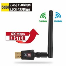 EDUP AC600Mbps 5.8Ghz/2.4Ghz Dual Band Wireless USB WIFI Adapter -... picture