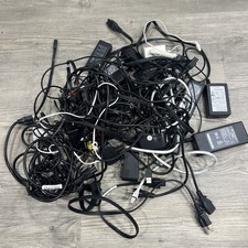 Huge Electronic Cable Lot with HP 65W & Gateway 19V Laptop Chargers, AC Adapters picture