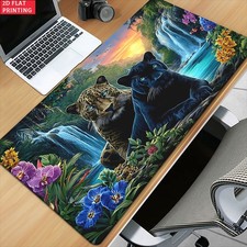 2D Flat 1pc Panther Falls Pattern Pad for Desk, Gaming, Office Decor, Non-Slip picture