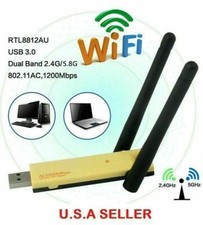 NEW 150/300/600/1200 Mbps  2.4/5Ghz USB WiFi Network Adapter Antenna 802.11 LOT picture