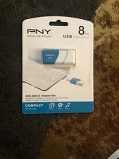 PNY Compact Attaché 16GB USB 2.0 Flash Drive - Black/White - P-FD16GCOM-GE picture
