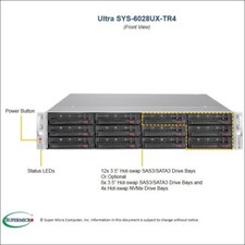 2U 12 Bay SuperMicro RAID Server 6x PCI SYS-6028UX-TR4 2x Xeon 12C 128G RAM    X picture