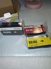 Pertmceo 950XL 951XL Ink Cartridge Set 3-Pack Black Magenta Yellow HP Compatible picture