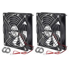 2-Pack 120mm 12V Brushless DC Cooling Fans, Dual Ball Bearing Exhaust Fan picture