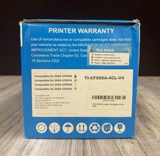 True Image Compatible HP 202A CF500A Toner Cartridge 4-Pack CMYK Color Set NEW picture