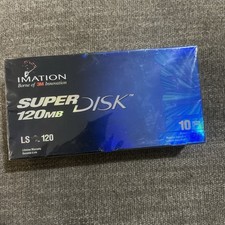 BRAND NEW SEALED IMATION SUPERDISK 120MB LS-120 10 PACK MADE IN USA picture