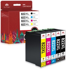 5Pack 822XL T882XL Ink Cartridge For Epson WorkForce Pro WF-3820 WF-4834 WF-4833 picture