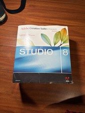     Adobe CS2 Premium +Macromedia Studio 8 Bundle Vintage Complete w/ Books CDs  picture