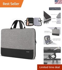 Universal 17 Inch Laptop Sleeve - Padded, Stylish & Water-Resistant Grey Case picture