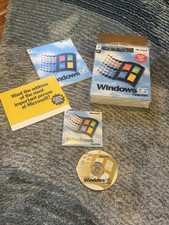 Windows 95 Upgrade Big Box Microsoft Vintage OS w/ CD, Product Key, IE picture