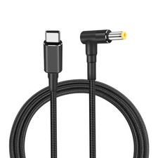 PNGKNYOCN 100W PD USB C to DC 5.5mm x 2.5mm Power Cord，90 1.8 meters, Black picture