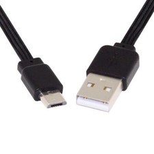 NFHK USB2.0 to Micro USB Slim FPC Cable Male Male Flat for FPV & Disk & Phone picture