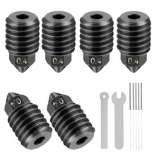 6PCS 0.4mm Hardened Steel Nozzle Kit for Bambu Lab X1/P1 3D Printers picture