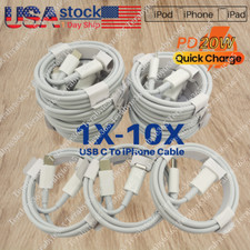 1-10X 20W PD Fast Charger Cable 3/6FT USB-C to iPhone Cord For Apple 14 13 12 11 picture