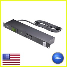 StarTech 8-Outlet 1U Metered PDU Surge TAA 8NM8-RACK-MOUNT-PDU picture