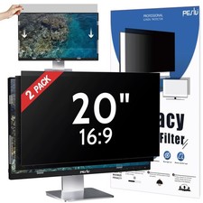 Peslv [2-Pack] 20 Inch Privacy Screen for Computer Monitor 16:9 Aspect Ratio, Ey picture