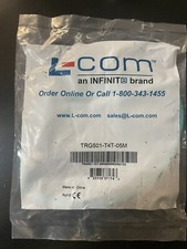 L-Com 4 Position D code Double Shielded Industrial Cable M12M/M12 TRG501-T4T-05M picture