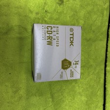 5 Brand New TDK 74 Min. 650 MB High Speed Data CD•RW SEALED SEE PICS 🔥🔥 picture