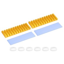 2 Set M.2 2280 Nvme SSD Heatsink 70x22x6mm Radiator Cooler Heat Sink Gold picture