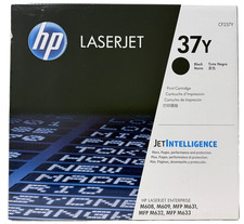 New Genuine HP 37Y Black Toner Cartridge Box LaserJet Enterprise M608 picture