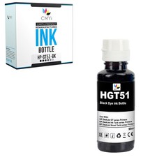 CMYi Compatible GT51 Black Ink Bottle fits HP DeskJet GT 5810 5811 5820 5821 picture