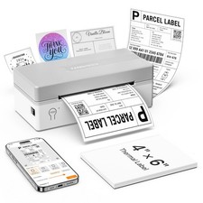 TENSPEED 4x6 Bluetooth Thermal Shipping Label Printer,Gray picture