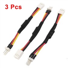 3Pcs 3P Computer Case Fan Reduce Speed Noise Transform Resistor Cable Wire picture