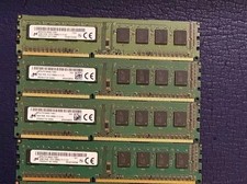 Micron 16GB Kit (4x4GB) DDR3 PC3-12800U 1600MHz Desktop RAM Tested picture