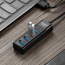 Yuanxin 4-Port USB 3.0 Hub High quality Aluminum W/retail package 5Gbps SPEED picture