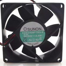 SUNON KDE2408PTB3-6A 8025 DC24V 2.4W 8CM 2-Wire Cooling Fan picture