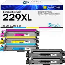 *NEW* 5 Pack TN229XL TN229 MFC-L3780CDW Toner Cartridges picture