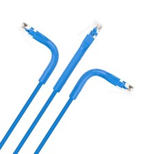 Intellinet 745277 10 Ft Cat-6 U/UTP Slim Patch Cable 10 Pack Blue picture