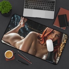 Black Widow Marvel Gaming Desk Mat Mouse Pad Comic Gamer Setup picture