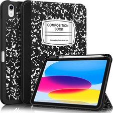 Fintie SlimShell Case for iPad (A16) 11th Generation composition book black  picture